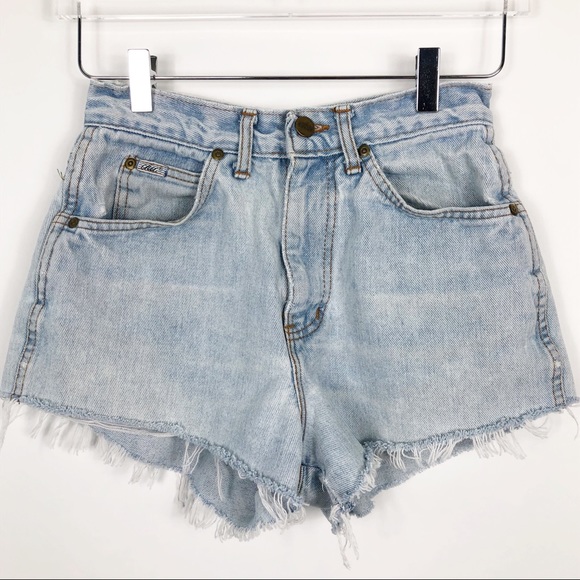 Vintage Pants - VINTAGE Denim Cutoffs Jean Shorts High Rise